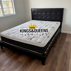 Queen Bed Frame With Mattress Brand New 