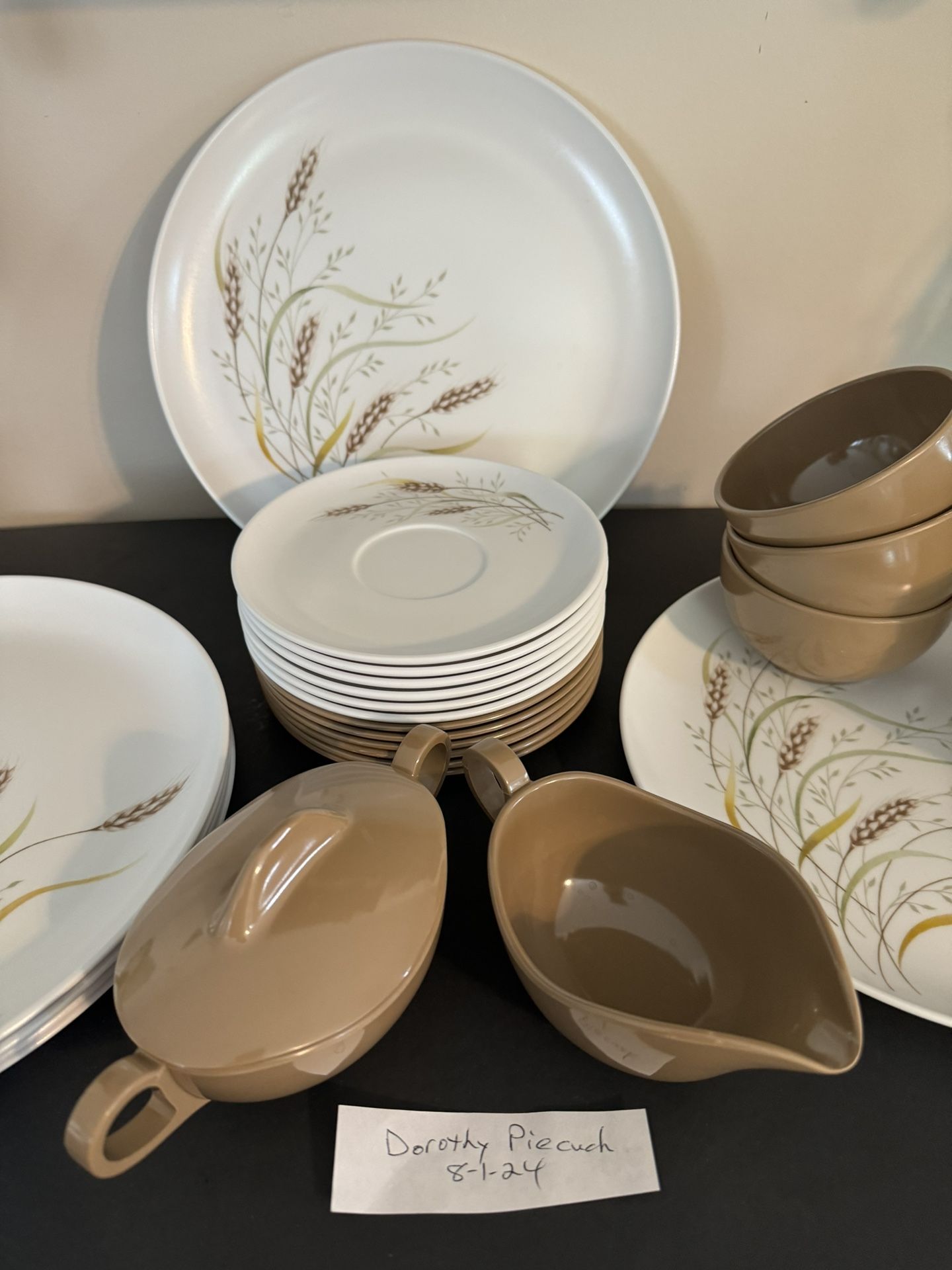 Whispering Wheat Melmac Dinnerware For 6