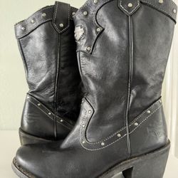 Harley-Davidson Women’s Black leather Motorcycle boots