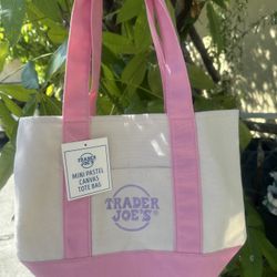 Mini Trader Joes Tote Bag Pink