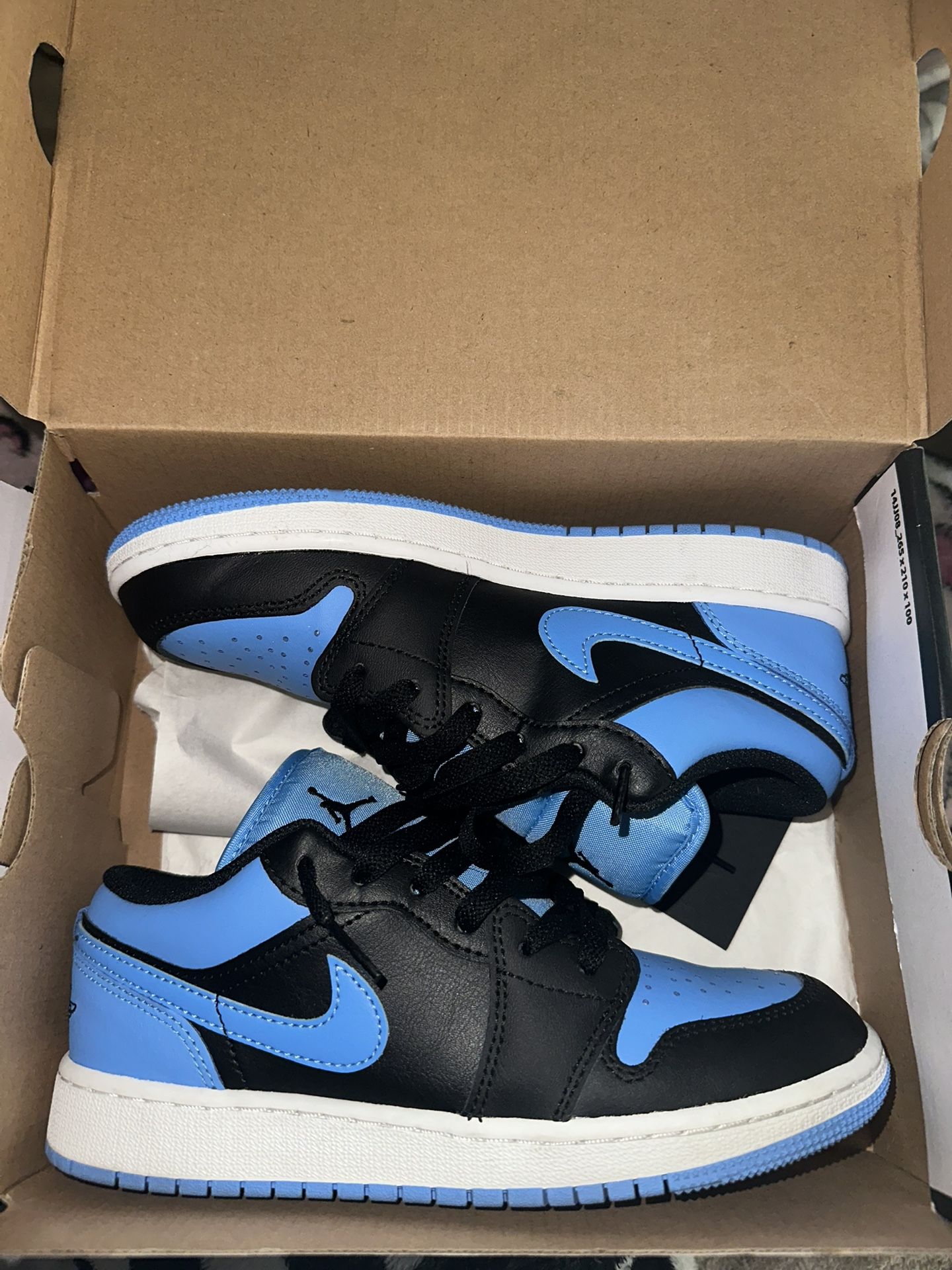 University Blue Air Jordan 1 Low Size 4.5Y