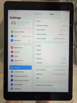 Apple iPad Air 2 64GB Wi-Fi