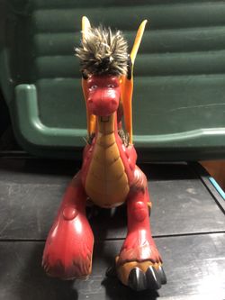 Fisher Price Red Furry Dragon