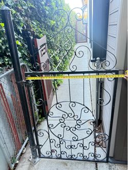 Garden steel forget gate door