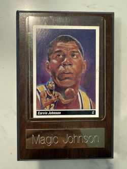 Magic Johnson 1990 Austin Card NBA Painting LA Lakers 