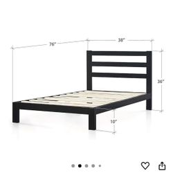 Twin Size Bed Frame With Mattress 