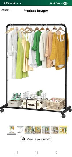 Black Metal Hanging Rack