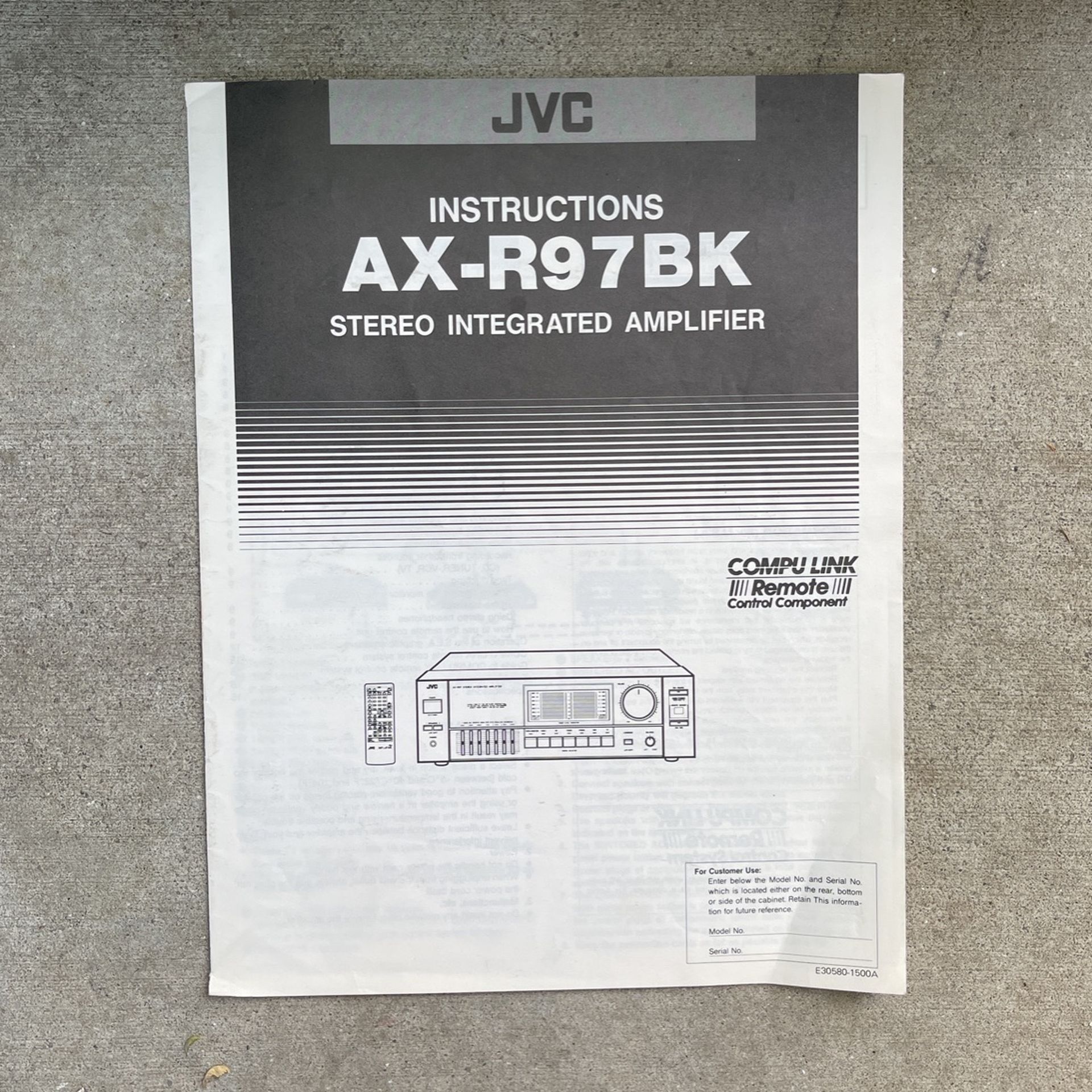 JVC Stereo Amplifier