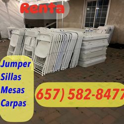 Sillas. Mesas. Carpas 