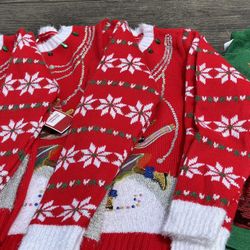Christmas Sweaters Lot Of 4 