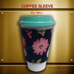 Reusable coffee sleeve with cup