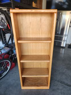 Solid Oak Bookshelf