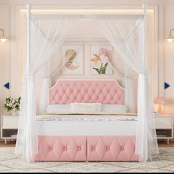 Queen Size Bed Frame With Conopy