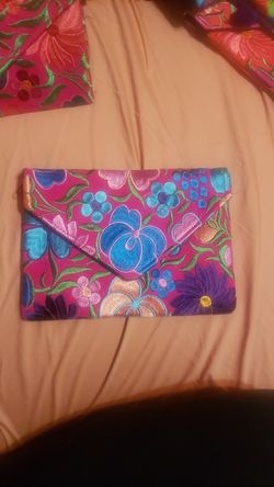 Embroidered Bag Clutch Purse