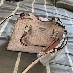 Pink Logo Guess Bag 