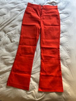 Zara mid rise wide leg pants