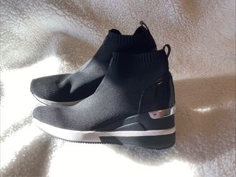 Michael Kors black  sock shoes-$25