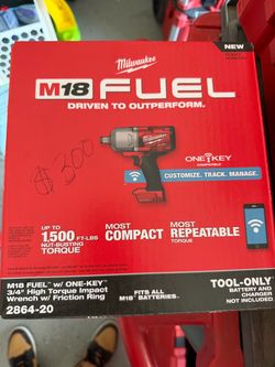 M18 FUEL ONE-KEY 18V Lithium-Ion Brushless Cordless 3/4 in. Impact Wrench with Friction Ring (Tool-Only)