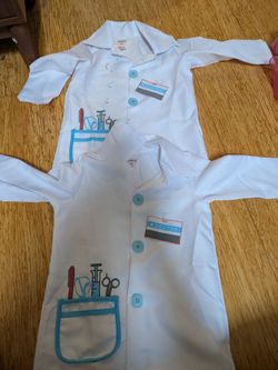 Kids Doctor Costume Lab Coat Set of 2 halloween