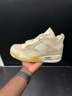 Off-White x Wmns Air Jordan 4s Retro SP 'Sail'