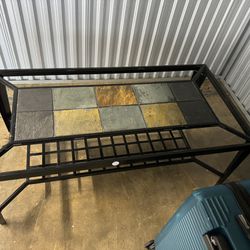 Glass Coffee Table With 2 End Tables