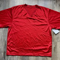 Chrome Hearts Production Sample Mesh Stadium Jersey Red Mens Medium