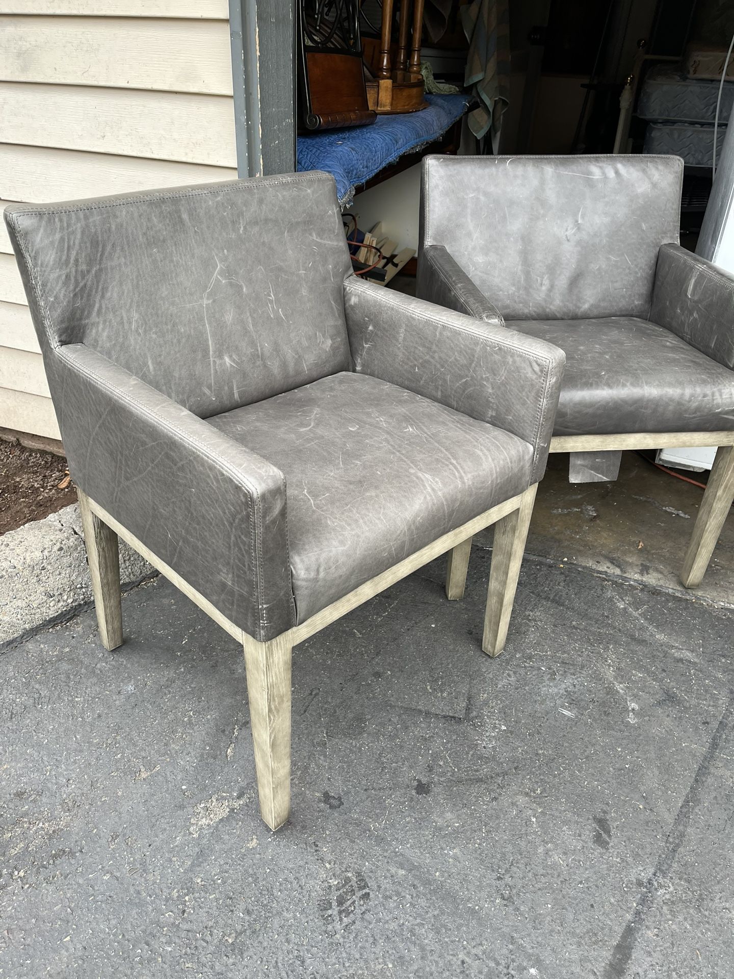 Set 2 Chairs Rústico Cuero Very Heavy 