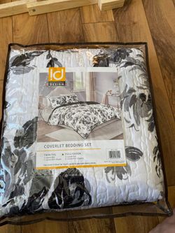 Full /queen 3 pcs coverlet bedding set