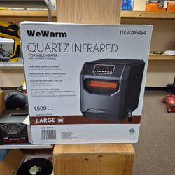 NEW WeWarm Quartz Infrared Portable Heater 1500 Watts