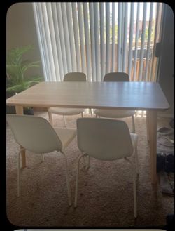 Table and 4 chairs