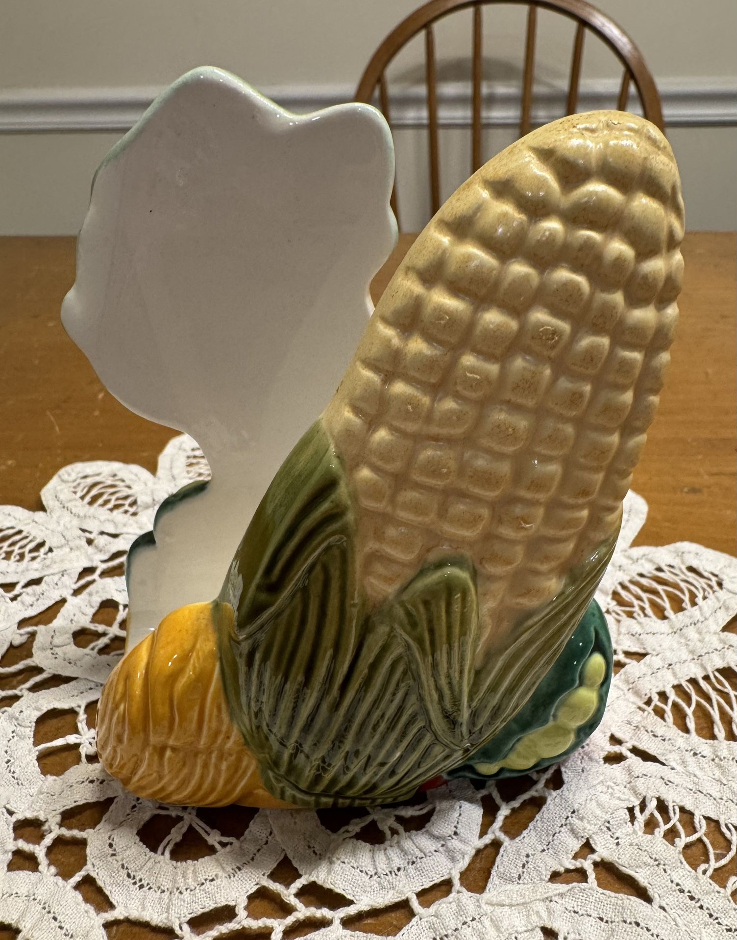 Vintage Ceramic Vegetable Napkin Holder