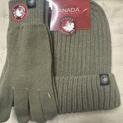 Canada Weather Gear 2PC Set Hat & Glove