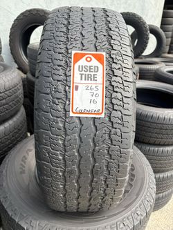 265-70-16 Goodyear Wrangler A/T $180 Free Mounting and Balancing