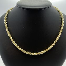 New 10k Gold Rope Chain 