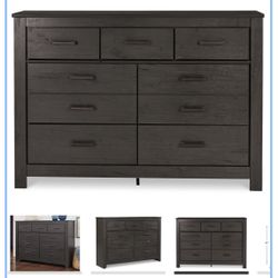 Dark Brown Dresser 7 Drawers 