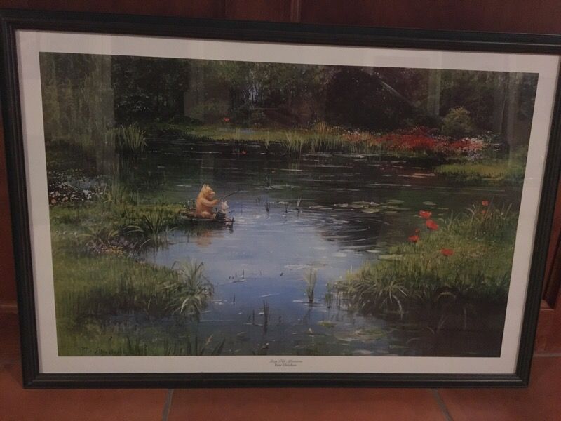 Peter Ellenshaw Winnie the Pooh "Lazy Old Afternoon" framed art print