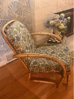 Vintage 3-Strand Rattan Armchair/Lounge Chair