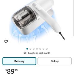 Bed Vacuum Cleaner, 12KPa Handheld Deep Mattress Cleaner high-Frequency Double Beat UV Mattress Vacuum Cleaner, Suitable for Bedding, Sofa, Other Fabr
