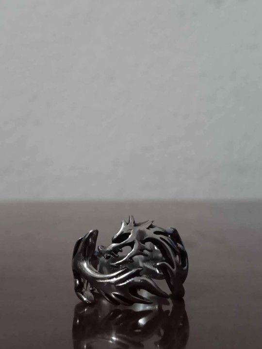 Dragon Ring-Stainless Steel, Size 7