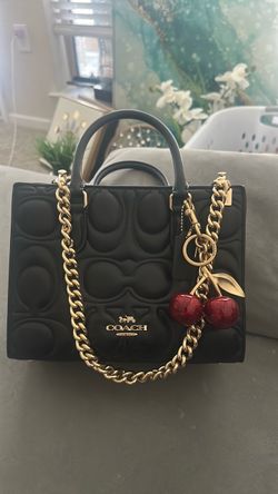 Authentic Coach Maggie Purse +Cherry Charm & Chains – $300 OBO