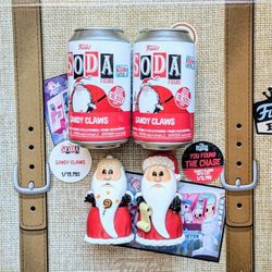 Sandy Claws (Vaulted) Chase and Common Disney Funko Soda Bundle