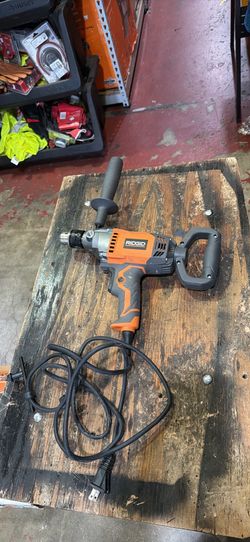 RIDGID 9 Amp Corded 1/2 in. Spade Handle Mud Mixer