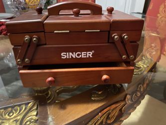 Vintage Singer Accordion Box Singer Sewing Box Singer Fold out box
