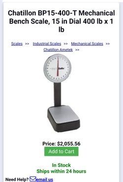 Chatillon 400lb Bench Scale