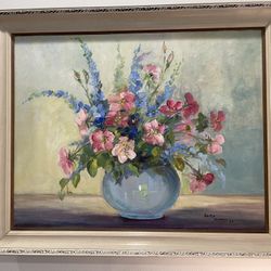 Original Floral Oil Painting 