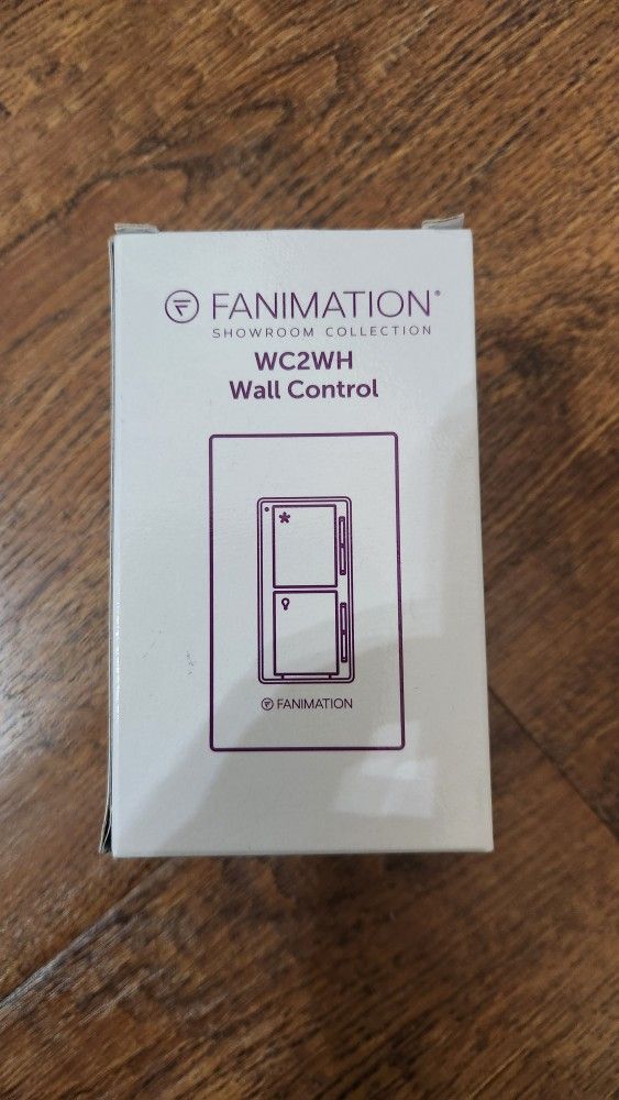 Brand New Fanimation Wc2wh Wall Control.