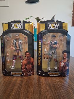 AEW Figures: Max Caster and Anthony Bowens ( New/Unopened)