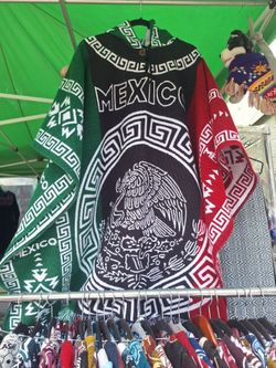Mexico poncho  with Hoodie