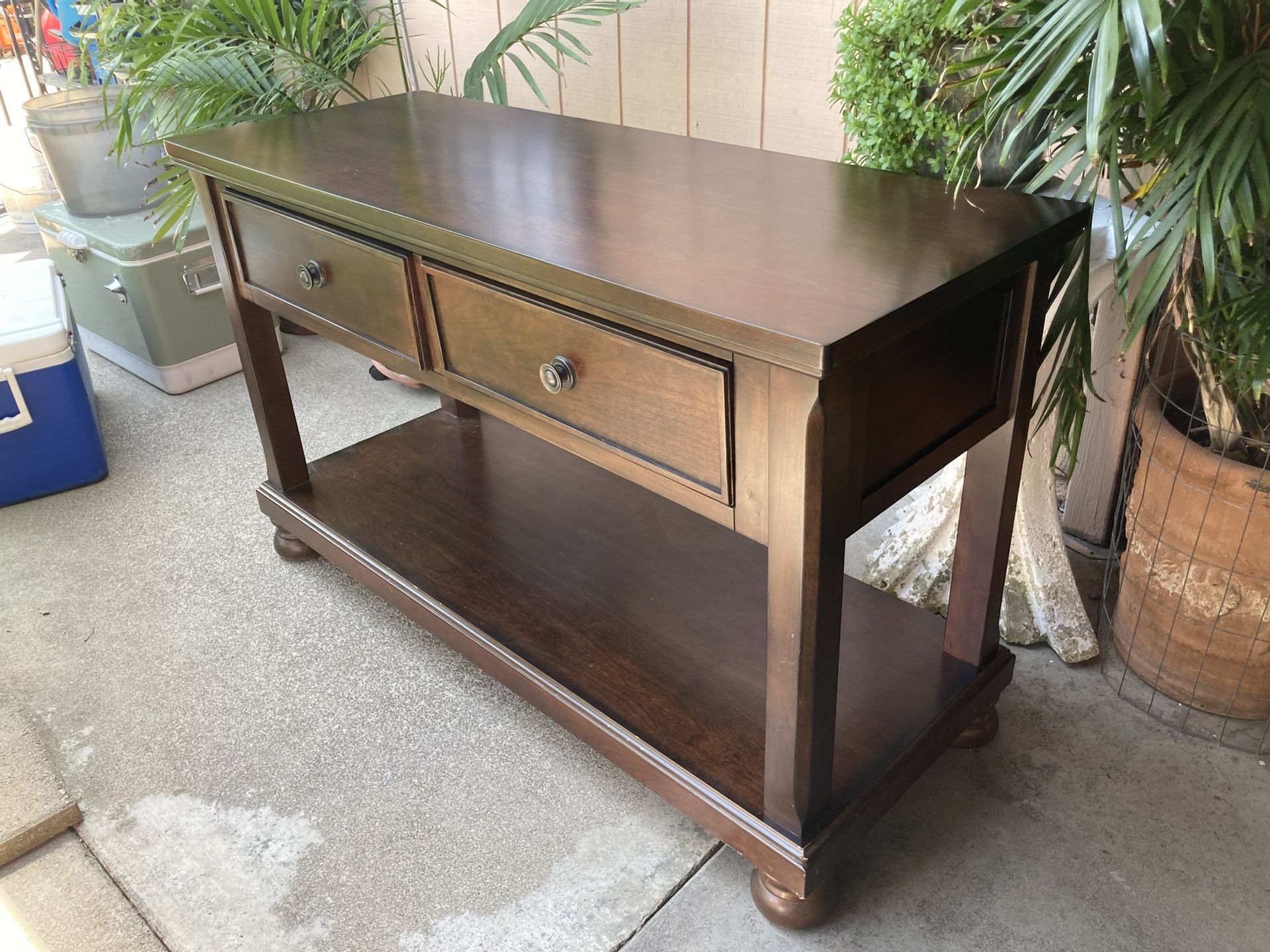 Formal Table Desk Oak Wood
