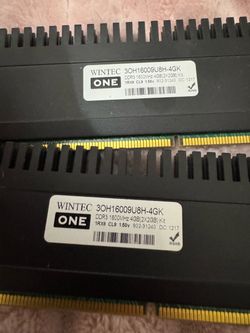 DDR3 1600mhz 4gb ram sticks x2